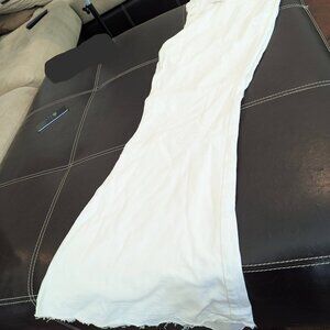 White bell bottom jeans